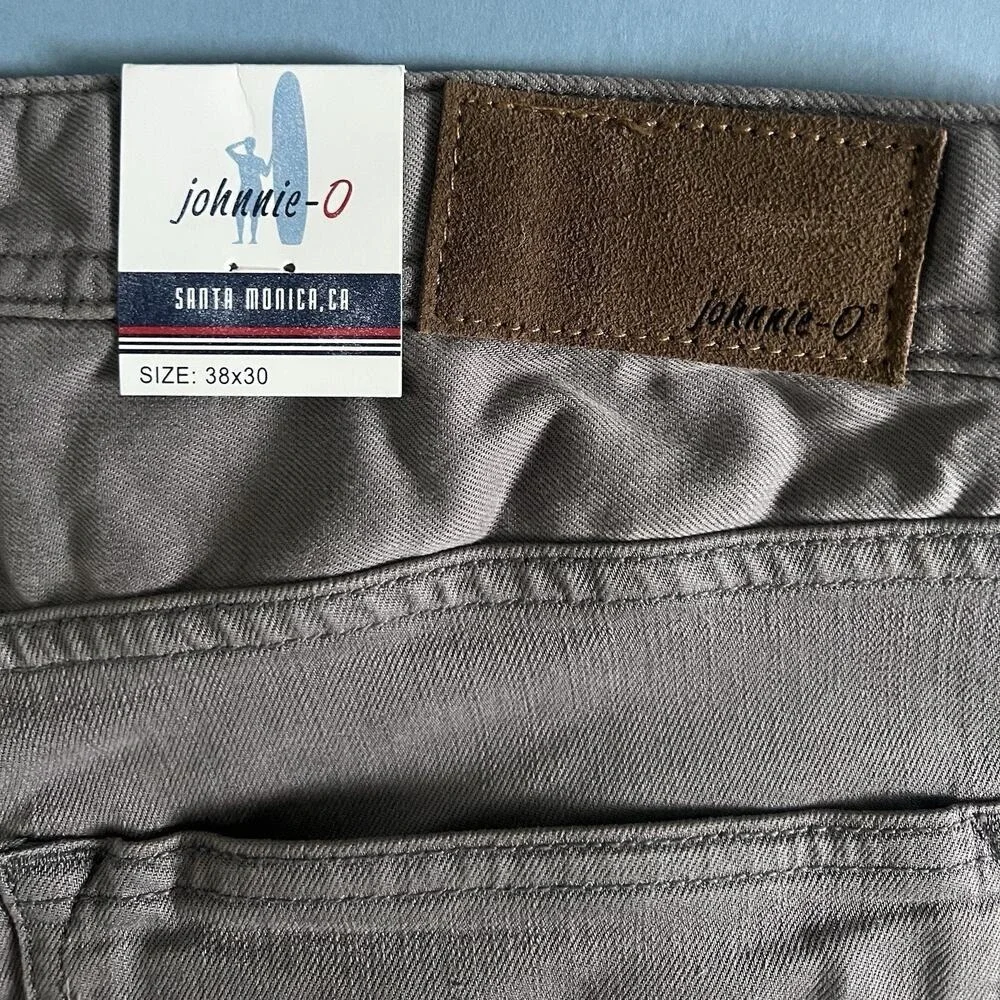NWT Johnnie-O Hugo‎ 5-Pocket Pants Granite Gray Twill Preppy Jeans
